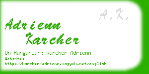 adrienn karcher business card